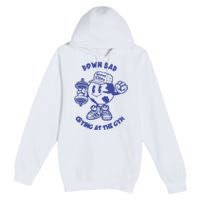 Down Bad Crying At The Gym Good Vibes Ttpd Premium Pullover Hoodie