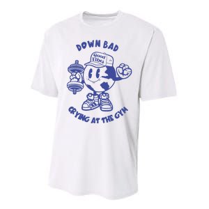 Down Bad Crying At The Gym Good Vibes Ttpd Performance Sprint T-Shirt