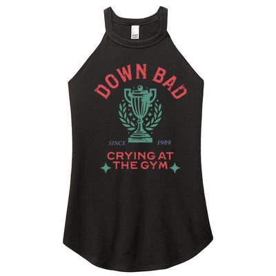 Down Bad Crying At The Gym Since 1989 Ttpd Women’s Perfect Tri Rocker Tank