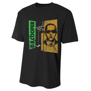 D. B. Cooper Skyjacker Hijack Retro 60s Style Graphic Performance Sprint T-Shirt