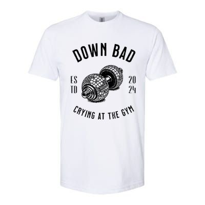 Down Bad Crying At The Gym Softstyle CVC T-Shirt