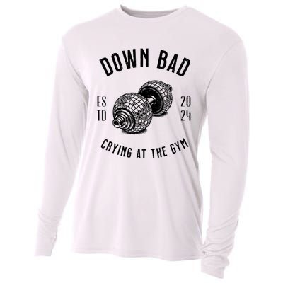 Down Bad Crying At The Gym Cooling Performance Long Sleeve Crew