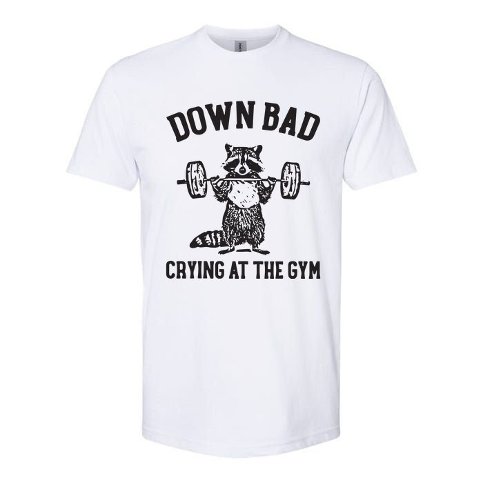 Down Bad Crying At The Gym Softstyle CVC T-Shirt