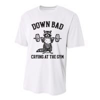 Down Bad Crying At The Gym Performance Sprint T-Shirt