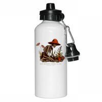 Dry Bones Come Alive Funny Skeleton Flower Aluminum Water Bottle