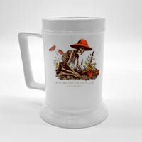 Dry Bones Come Alive Funny Skeleton Flower Beer Stein