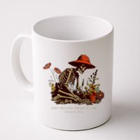 Dry Bones Come Alive Funny Skeleton Flower Coffee Mug