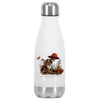 Dry Bones Come Alive Funny Skeleton Flower Stainless Steel Insulated Water Bottle