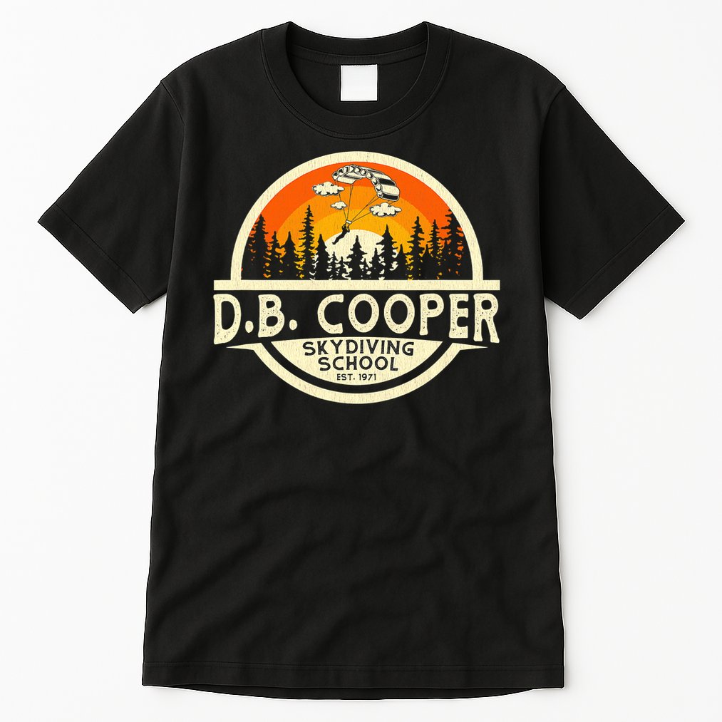 D B Coopers Skydiving School Portland Oregon  Tall T-Shirt