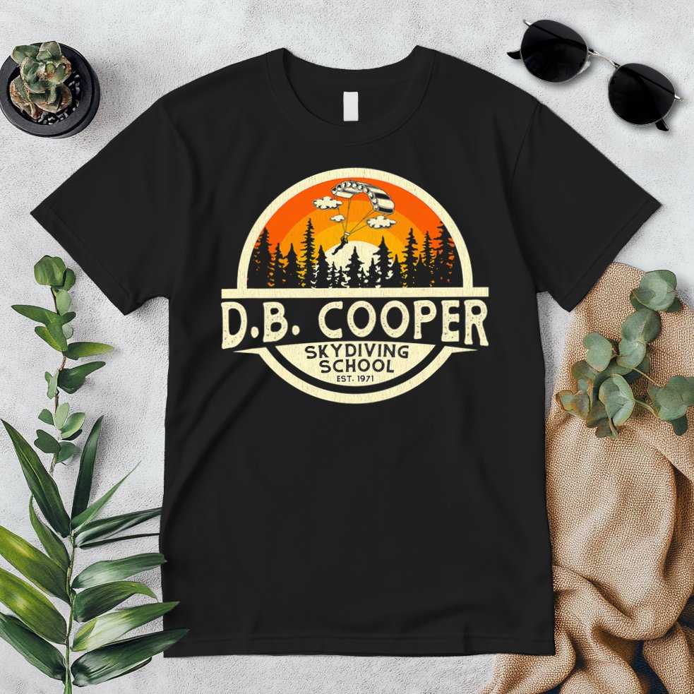 D B Coopers Skydiving School Portland Oregon  Premium T-Shirt