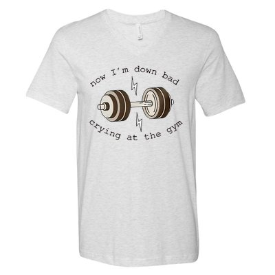 Down Bad Crying At The Gym V-Neck T-Shirt