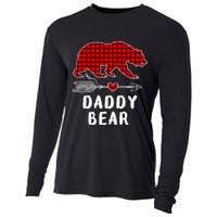 Daddy Bear Christmas Pajama Red Plaid Buffalo Xmas Cooling Performance Long Sleeve Crew