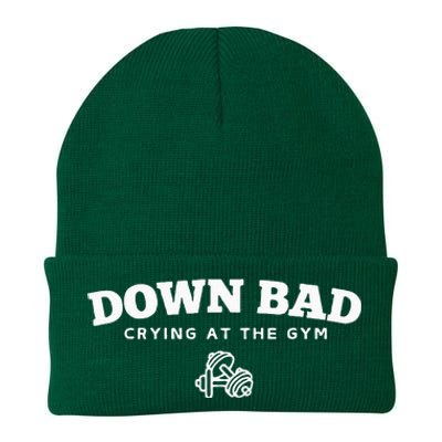 Down Bad Crying At The Gym Knit Cap Winter Beanie