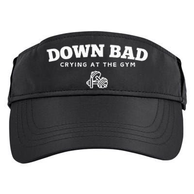 Down Bad Crying At The Gym Adult Drive Performance Visor