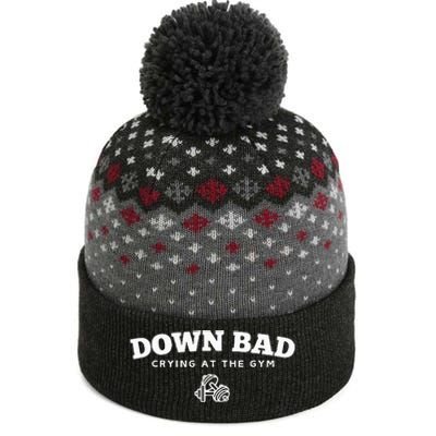 Down Bad Crying At The Gym The Baniff Cuffed Pom Beanie