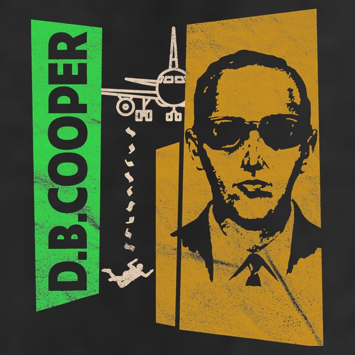 D B Cooper Skyjacker Hijack Retro 60s Style Graphic Cool Comfort Performance Bucket Hat