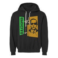 D B Cooper Skyjacker Hijack Retro 60s Style Graphic Garment-Dyed Fleece Hoodie