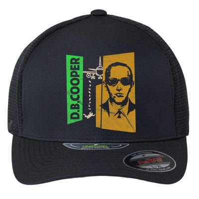 D B Cooper Skyjacker Hijack Retro 60s Style Graphic Flexfit Unipanel Trucker Cap