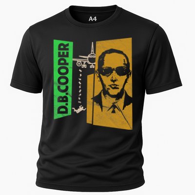 D B Cooper Skyjacker Hijack Retro 60s Style Graphic Cooling Performance Crew T-Shirt