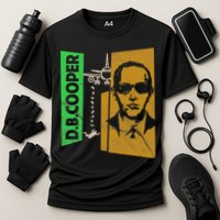 D B Cooper Skyjacker Hijack Retro 60s Style Graphic Performance Shirt