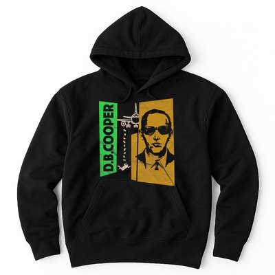 D B Cooper Skyjacker Hijack Retro 60s Style Graphic Hoodie