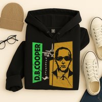 D B Cooper Skyjacker Hijack Retro 60s Style Graphic Hoodie
