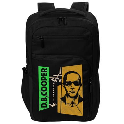 D B Cooper Skyjacker Hijack Retro 60s Style Graphic Impact Tech Backpack