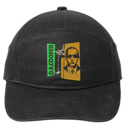 D B Cooper Skyjacker Hijack Retro 60s Style Graphic 7-Panel Snapback Hat