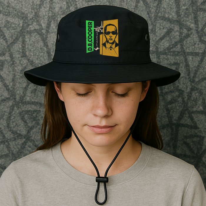 D B Cooper Skyjacker Hijack Retro 60s Style Graphic Bucket Hat