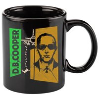 D B Cooper Skyjacker Hijack Retro 60s Style Graphic 11oz C Handle Ceramic Mug