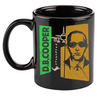 D B Cooper Skyjacker Hijack Retro 60s Style Graphic 11oz C Handle Ceramic Mug