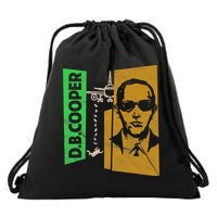 D B Cooper Skyjacker Hijack Retro 60s Style Graphic Drawstring Bag