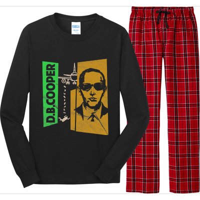 D B Cooper Skyjacker Hijack Retro 60s Style Graphic Long Sleeve Pajama Set