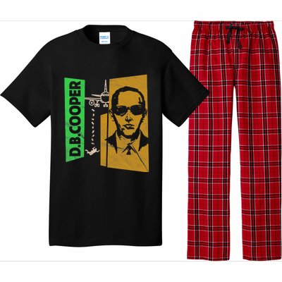 D B Cooper Skyjacker Hijack Retro 60s Style Graphic Pajama Set