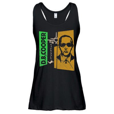 D B Cooper Skyjacker Hijack Retro 60s Style Graphic Ladies Essential Flowy Tank