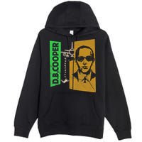 D B Cooper Skyjacker Hijack Retro 60s Style Graphic Premium Pullover Hoodie