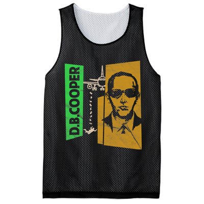 D B Cooper Skyjacker Hijack Retro 60s Style Graphic Mesh Reversible Basketball Jersey Tank