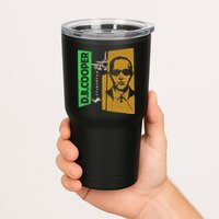 D B Cooper Skyjacker Hijack Retro 60s Style Graphic Tumbler