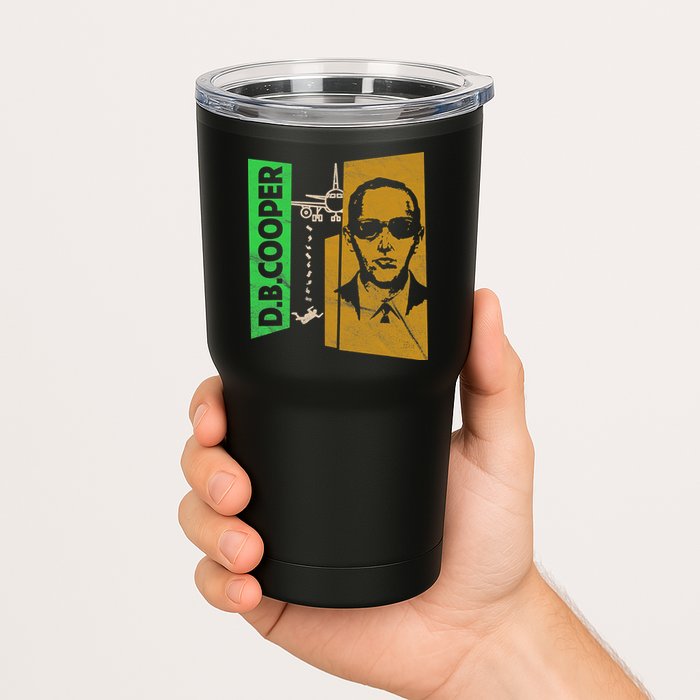 D B Cooper Skyjacker Hijack Retro 60s Style Graphic Tumbler