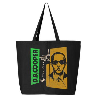 D B Cooper Skyjacker Hijack Retro 60s Style Graphic 25L Jumbo Tote