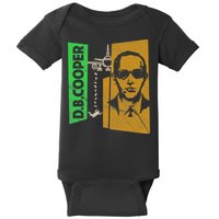 D B Cooper Skyjacker Hijack Retro 60s Style Graphic Baby Bodysuit