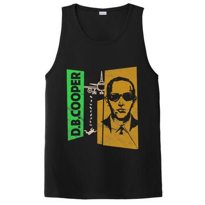 D B Cooper Skyjacker Hijack Retro 60s Style Graphic PosiCharge Competitor Tank