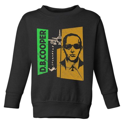D B Cooper Skyjacker Hijack Retro 60s Style Graphic Toddler Sweatshirt