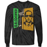 D B Cooper Skyjacker Hijack Retro 60s Style Graphic Tie-Dye Long Sleeve Shirt