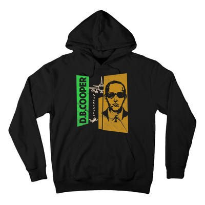 D B Cooper Skyjacker Hijack Retro 60s Style Graphic Tall Hoodie
