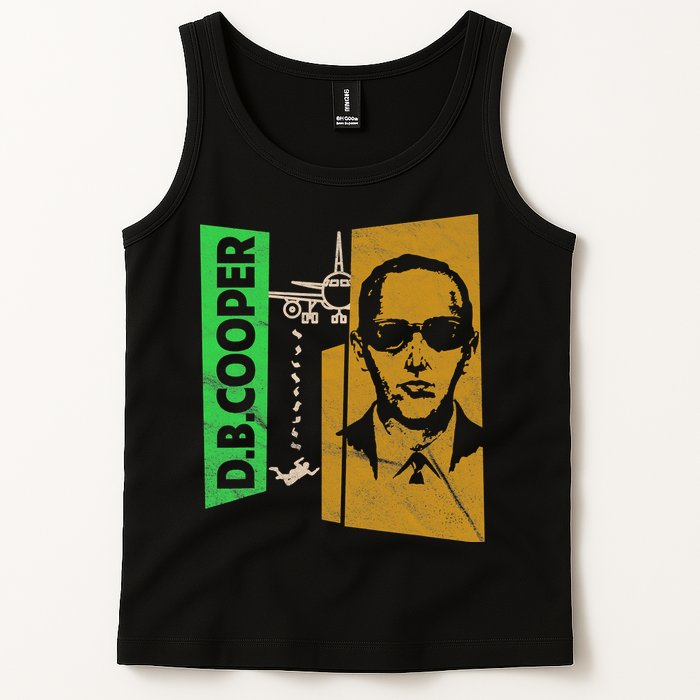 D B Cooper Skyjacker Hijack Retro 60s Style Graphic Tank Top