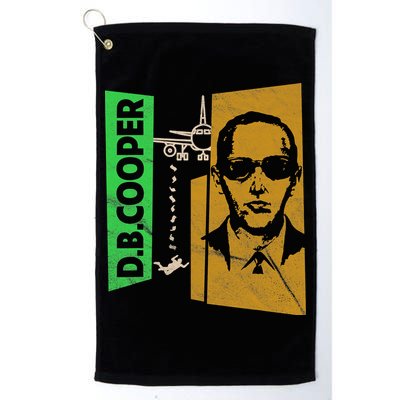 D B Cooper Skyjacker Hijack Retro 60s Style Graphic Golf Towel