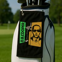 D B Cooper Skyjacker Hijack Retro 60s Style Graphic Golf Towel