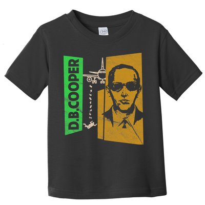 D B Cooper Skyjacker Hijack Retro 60s Style Graphic Toddler T-Shirt