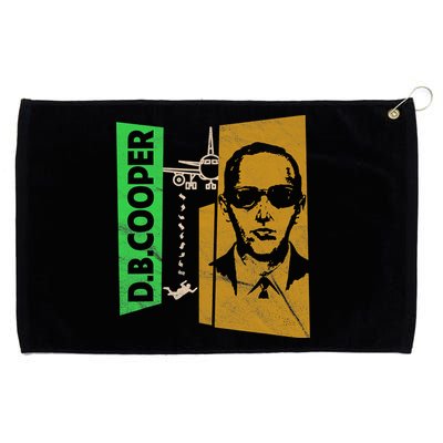 D B Cooper Skyjacker Hijack Retro 60s Style Graphic Grommeted Golf Towel